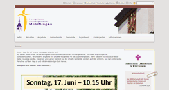 Desktop Screenshot of ev-kirche-muenchingen.de