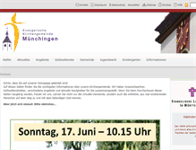 Tablet Screenshot of ev-kirche-muenchingen.de